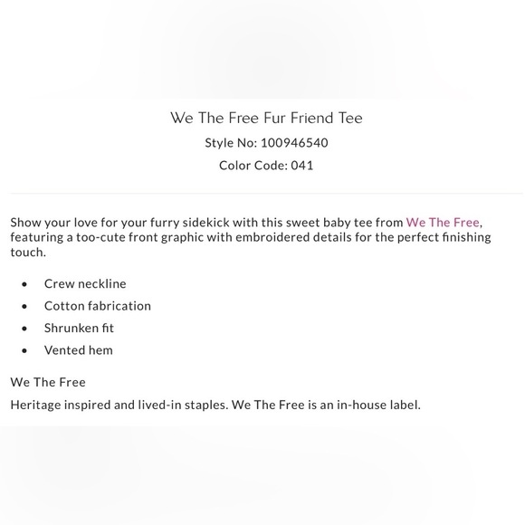 NWT Free People S We the Free Fur Friend Tee in Dachshund Light Blue New - Picture 5 of 7